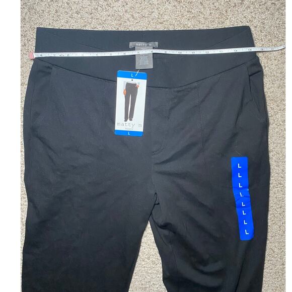 Black Matty M Pants - Size Large - Front Pockets - NWT - Picture 5 of 11